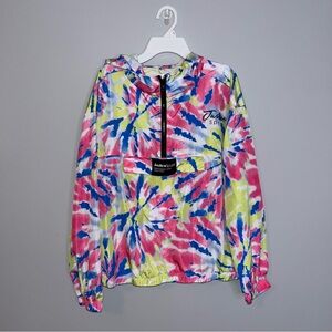 Justice Tie-Dye Windbreaker - Pink, Blue, Yellow
